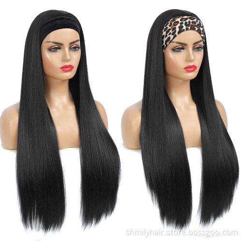 Shmily Brazilian Raw Human Virgin Remy Hair Headband Wig Vendor Wholesale Machine Made None Lace Glueless Wig Customized Styles